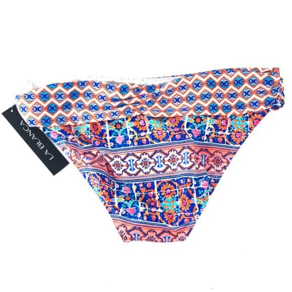 La Blanca Shirred Hipster Bikini Bottom 10 - Picture 3 of 6